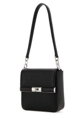 Dolce & Gabbana Mens Black Leather Marlene Shoulder Bag Nero Borse A Mano