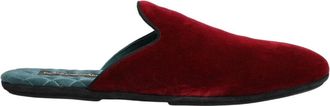 Dolce & Gabbana Slides - Heren - Pantoffels - Rood - 46 EU - Satijn - Schoenen