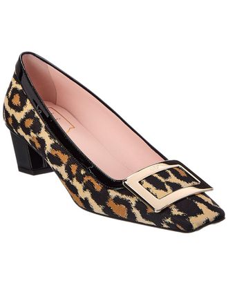 Roger Vivier 50 Canvas & Patent Pump