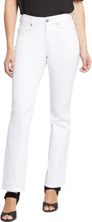 NYDJ Ellison High-Rise Optic White Straight Leg Jean