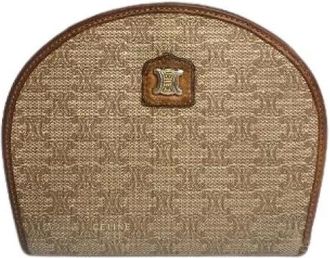 Celine Pre-owned Clutches, female, Beige, Size: ONE SIZE Pre-owned Leather Clutch