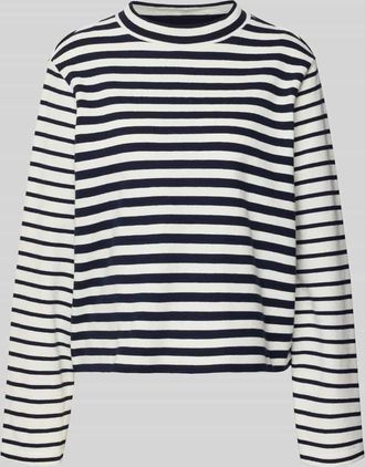 s.Oliver Red Label Boxy Fit Pullover aus reiner Baumwolle in Ocean, Gr&ouml;&szlig;e 34