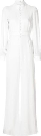 Goat White Crepe Jumpsuit Size S