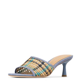 Donald J Pliner Womens Rikki Open Toe Mule Sandal In Navy Multi