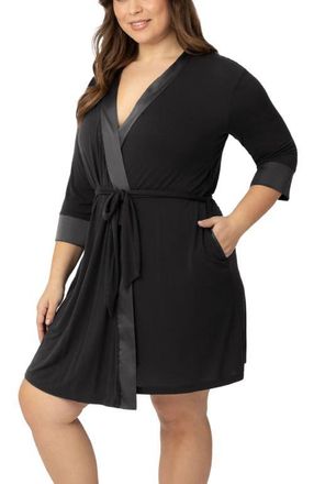 Kindred Bravely Emmaline Robe- Fits 1X/2X in Black at Nordstrom, Size X-Large