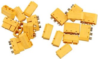 OEM 5 Pares De Conectores Xt60 Macho/hembra (2 + 4) Con Pin De Se&ntilde;al Y Funda, Accesorios De Cable De Soldadura Para Modelos De Aviones Rc