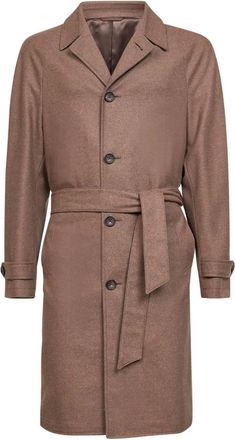 D4.0 Jas met ceintuur - Bruin