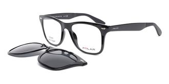 Polar 467 Clip-On Polarized 77 Mens Sunglasses Black Size 52