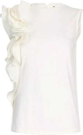 Liu Jo Sleeveless Tops, female, White, Size: S Sleeveless Top