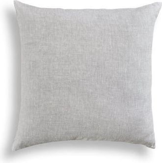 Solino Home Linen Pillow Cover 20 x 20 Inch for Dining Table, Holiday and Everyday Table Decor - Montauk in Oyster Grey at Nordstrom, Size Large