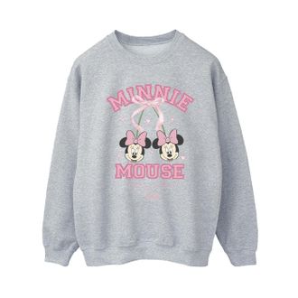 Disney Dames/Dames Cherry Club Minnie Mouse Sweatshirt (Sportgrijs)