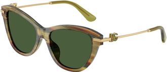 Dolce & Gabbana DG4534 347571 Womens Sunglasses Green Size 53
