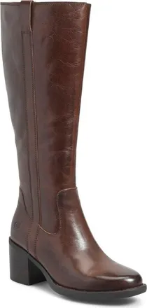 B&oslash;rn Harding Knee High Boot in Brown Leather at Nordstrom, Size 11