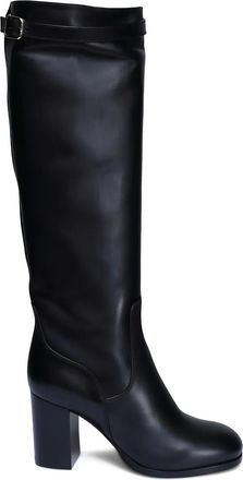 Santoni Stivali al ginocchio con fibbia - Nero