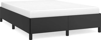 vidaXL Estructura De Cama Sin Colch&oacute;n, Negra, 152x203 Cm, Queen, Piel Sint&eacute;tica Vidaxl