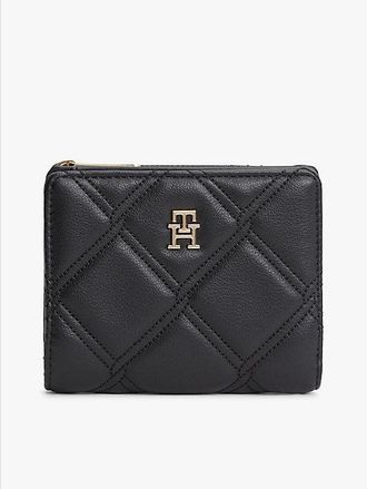 Tommy Hilfiger Cartera plegable acolchada con monograma TH