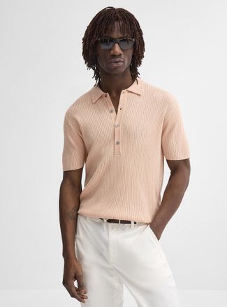 Le 31 Mens Responsible merino wool ribbed polo