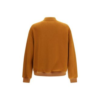 Valentino Garavani Virgin Wool and Cashmere Bomber Jacket - Brown