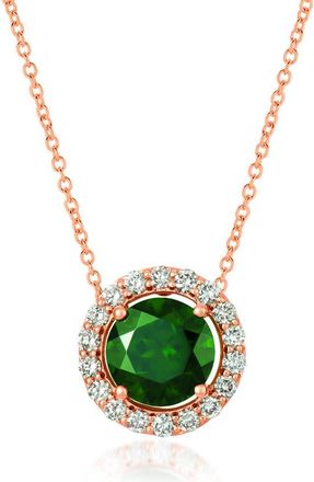 Le Vian Ladies Pistachio Diopside Necklaces set in 14K Strawberry Gold