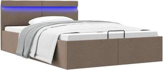 vidaXL Vidaxl - Cama Canap&eacute; Hidr&aacute;ulica Almacenaje Sin Colch&oacute;n Taupe 120x200 Cm
