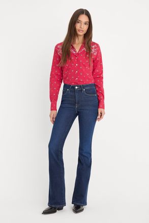 Good American Womens Dolly Joleans Good Legs Flare Jeans | Extra Stretch, Flat Tummy Tech, Gap-Proof Waistband | Indigo, 3 Size 00 | Good Ame