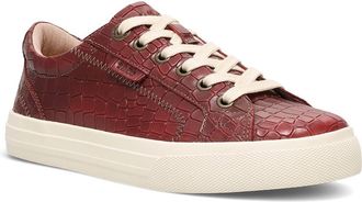 Taos Womens Plim Soul Lux Sneakers In Red Croco