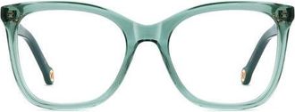 Carolina Herrera 52mm Round Optical Glasses in Sage at Nordstrom