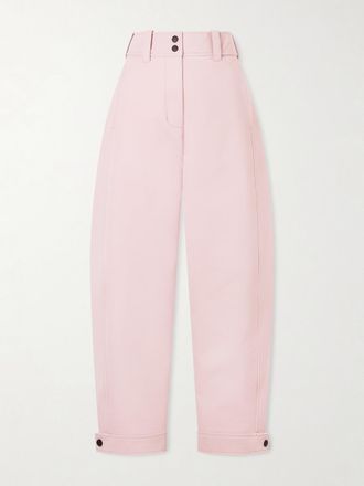 Moncler Pantaloni Da Sci A Gamba Affusolata In Twill Tecnico - Rosa