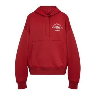 Lacoste Sudadera Oversize Estampada Runway - Sweatshirts & Hoodies - Hombre - Rojo - L