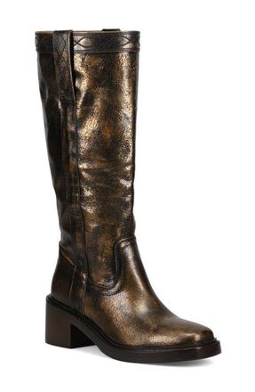 Frye Kate Block Heel Boot in Antique Gold at Nordstrom, Size 10