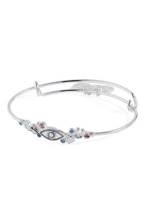 Alex and Ani Evil Eye In Line Bangle Bracelet in Silver at Nordstrom