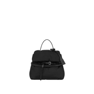 Moschino Handbags, female, Black, Size: ONE SIZE Tie Me Small Hand Bag