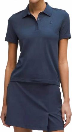 lululemon Swiftly Open-Knit Golf Polo In Club Blue