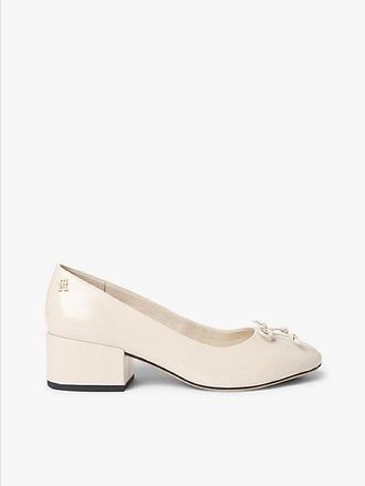Tommy Hilfiger Zapatos Mary Jane de piel con tac&oacute;n ancho