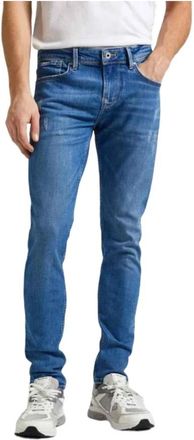 Pepe Jeans London Slim-fit Jeans - Heren - Slim Fit Jeans - Blauw - W36 L32 - Katoen - Jeans