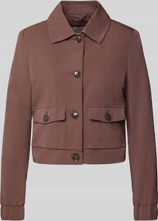 Christian Berg Blazer mit Pattentaschen und Knopfleiste in Mittelbraun, Gr&ouml;&szlig;e 34