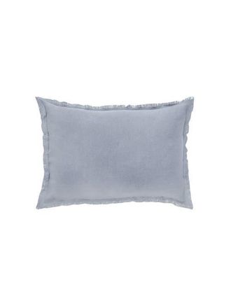Anaya with Love Soft Fringe Linen Pillow with Down Alternative Insert in Chambray Blue at Nordstrom, Size 26X26