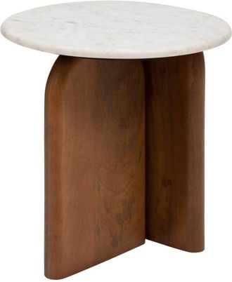 Atmosphera Atmosphera - Mesa auxiliar Nanda blanca 56,5x5151cm créateur dintérieur