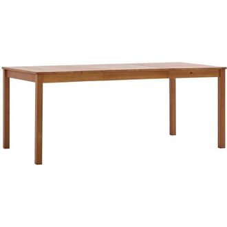 vidaXL Mesa de comedor de madera de pino marrón miel 180x90x73 cm Vidaxl