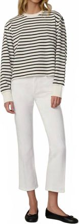Joe's Callie High Rise Cropped Bootcut Jeans In White