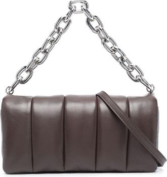 Stand Studio Hera panel shoulder bag - women - Lamb Skin/Polyester - One Size - Brown