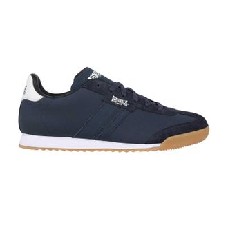 Lonsdale Lambo-sportschoenen voor heren met zijstreep (Marine)