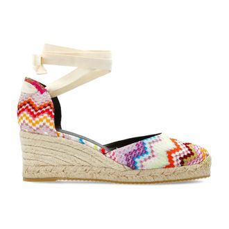 Missoni Wedges, female, Multicolor, Size: 11 US Zig-zag Wedge Espadrilles