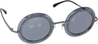 Chanel Pre-owned Plastic sunglasses - Dames - Vintage Accessoires - Zwart - ONE Size - Vintage