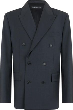 Department Five Double-breasted Blazer - Heren - Blazers - Grijs - XL - Wol - Jassen