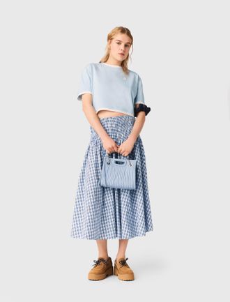 Maje Two-tone T-Shirt - Blue - Maje