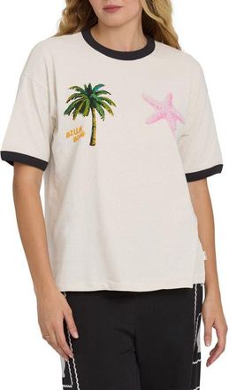 Billabong Fun Paradise Ringer Graphic T-Shirt in White Cap at Nordstrom, Size X-Large