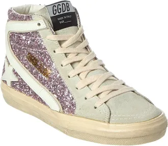 Golden Goose Slide Glitter & Suede Sneaker