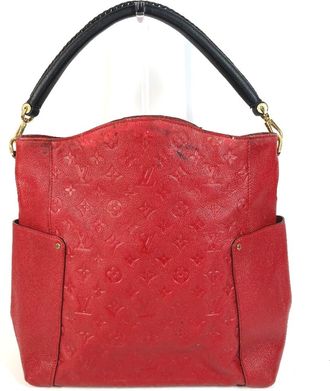 Louis Vuitton Red Color Monogram Empreinte Shoulder Bag Tote Bag (Pre-Owned)