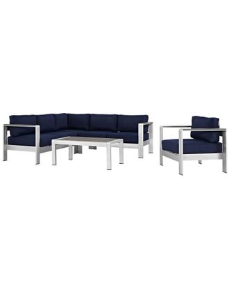 ModWay Shore 5-Piece Outdoor Patio Sectional Sofa Set